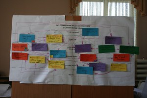 Map of the challenges faced by different actors in the local farming system in Karaoi