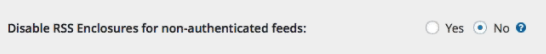 Wishlist Member option to disable enclosures in RSS feeds - Select "no" for podcasting.