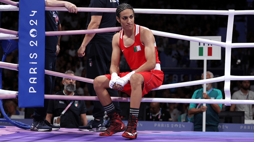 Gender row Olympic boxer cheered from the ring