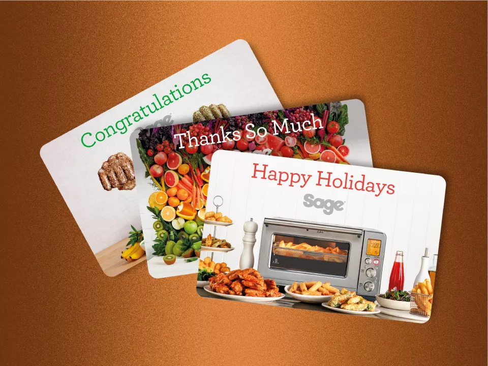 Selection of Sage eGift Cards