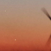 Smartphone capture of Mercury (top) and Venus (bottom) in the Boxing Day evening sky by Pete Lawrence