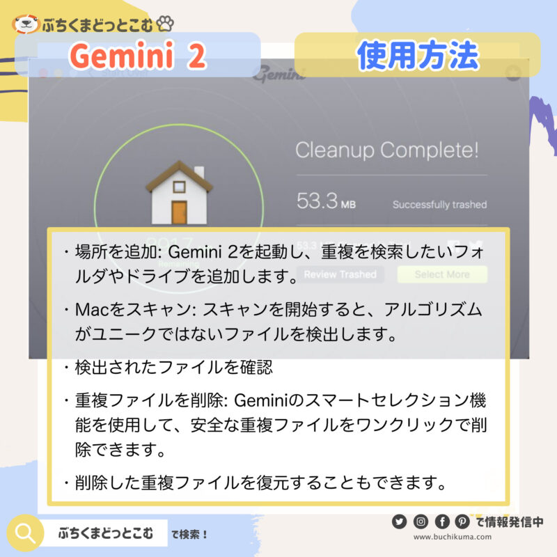 「Gemini 2」の使用方法