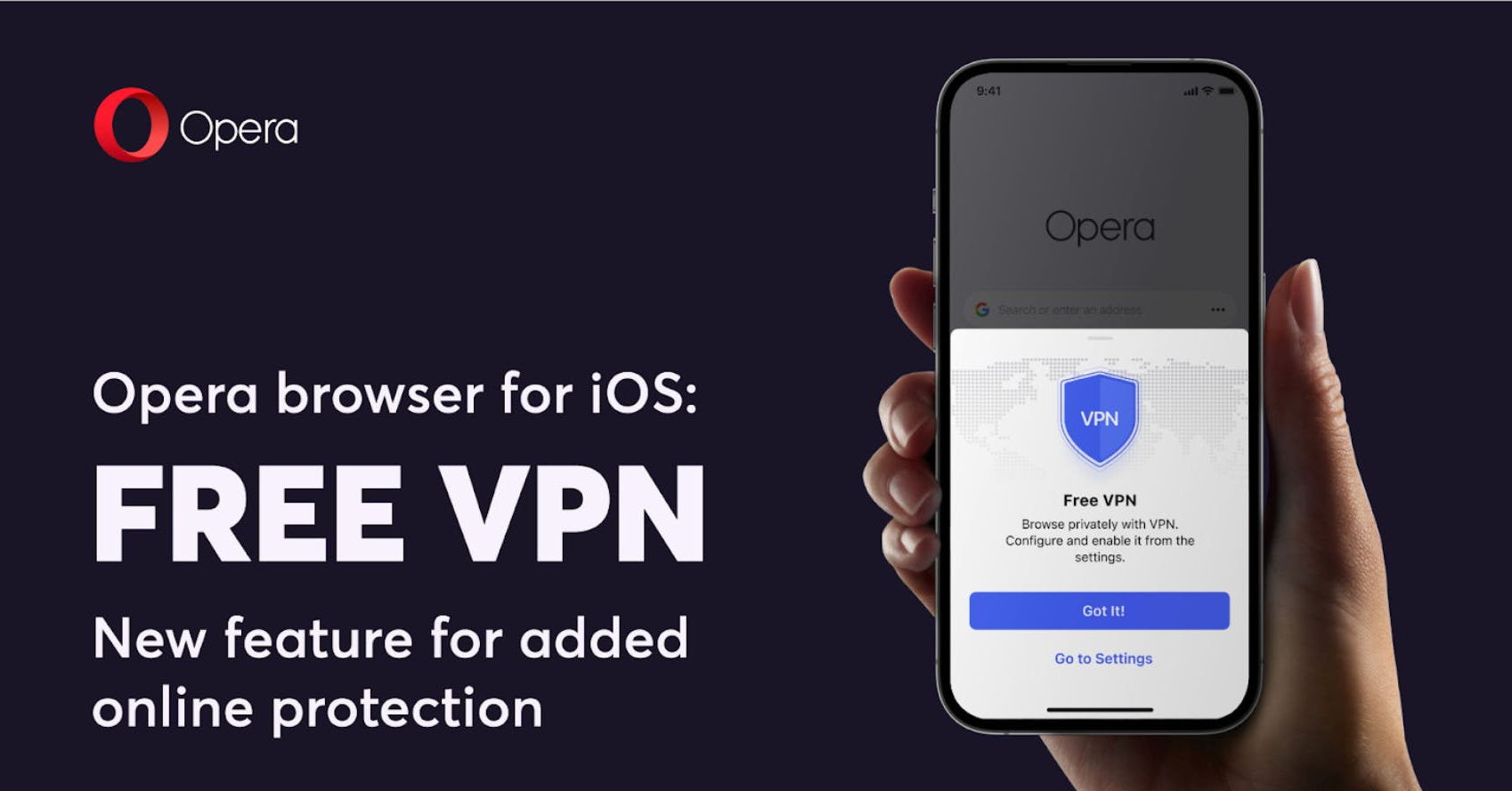 iPhone、iPad 都可用！Opera 宣布內建免費 VPN 開放給 iOS