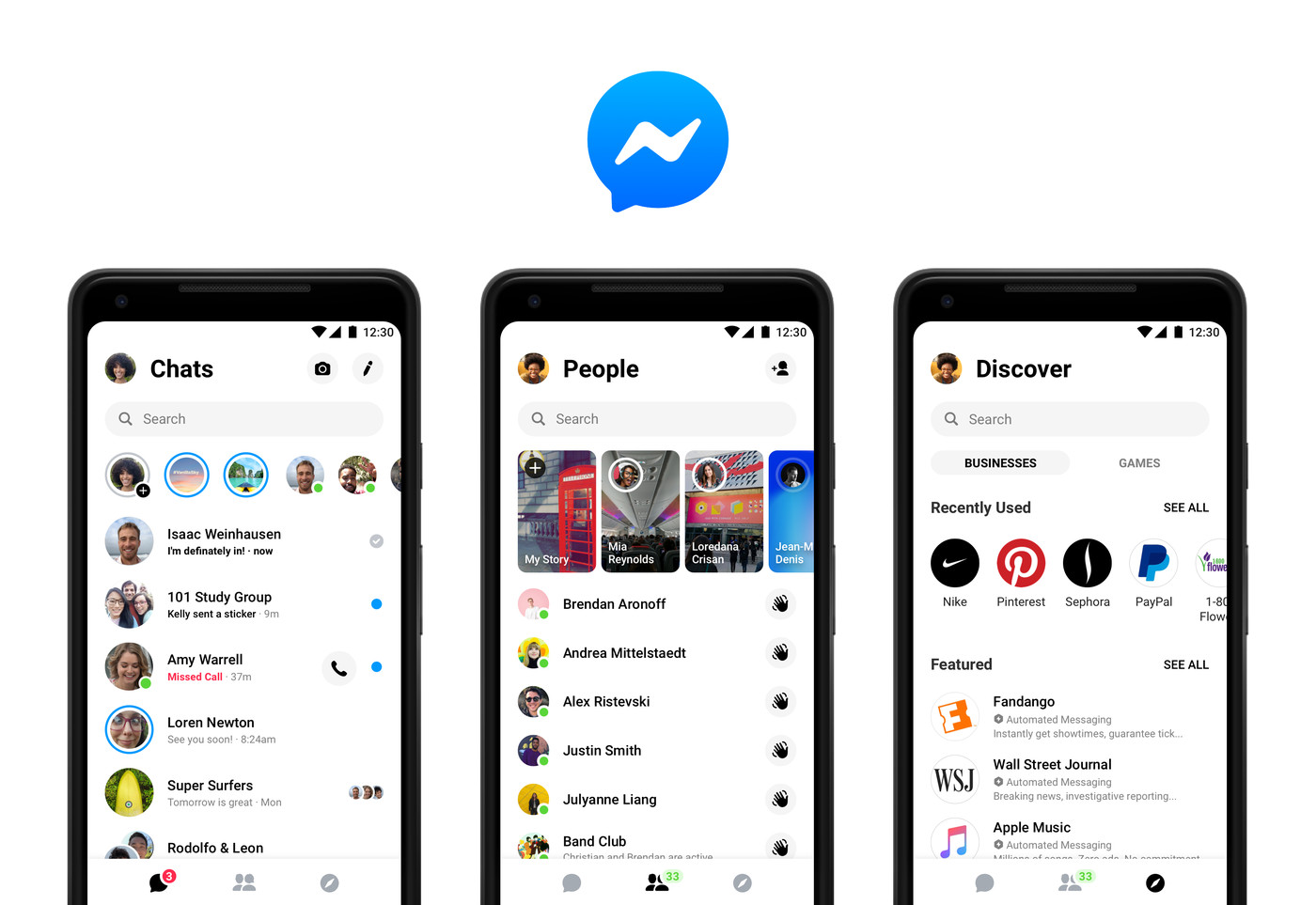 Facebook Messenger 大改版！重新設計走簡潔風