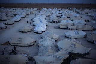 Winter is coming: Za'atari refugee camp, Jordan