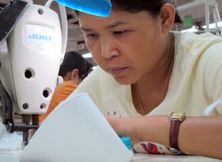 Clothing factory in Myanmar