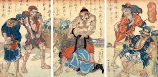 Kuniyoshi_Utagawa,_Suikoden_Triptych_The_Fishermen