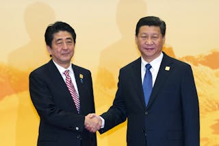 Shinzo Abe, Xi Jinping