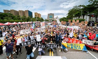 二行程機車老舊車凱道抗議空污法修法