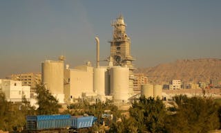 Cairo, Egypt - November 11, 2006: Cement factory and industrial area  S