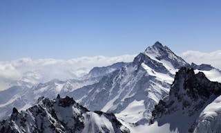 Winter landscape in the Jungfrau region