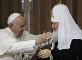 APTOPIX Cuba Pope Patriarch