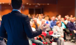 Speaker at Business Conference and Presentation. Audience at the conference hall.