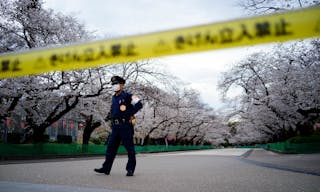 東京賞花公園封閉防疫武漢肺炎