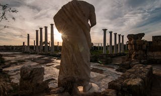 Romans ruins of the city of Salamis, near Famagusta, Northern Cyprus.