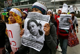 Hong Kong Maid Protest for Erwiana