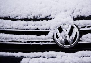 VW in the snow