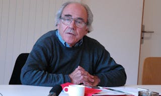 尚・布希亞 Jean Baudrillard lecturing at European Graduate School, Saas-Fee, Switzerland. (European Graduate School, June 12, 2004