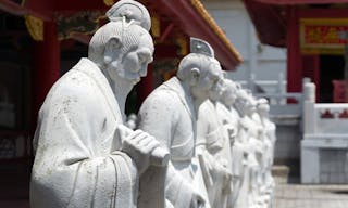 Confucian temple is a temple devoted to the memory of Confucius. Confucius Temple in Nagasaki is the worlds only Confucian templ