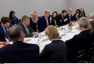 John Kerry meets with environmental CEO's and business leaders