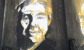 尚・布希亞 Jean Baudrillard, painted portrait IMG_0126