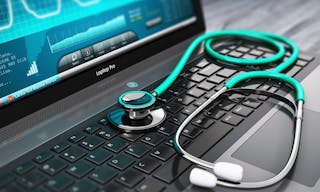 Creative abstract healthcare, medicine and cardiology tool concept: laptop or notebook computer PC with medical cardiologic diag