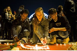 Tribute to the victims of the attacks, Marseille