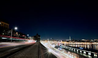 lighted-city-and-street-in-stockholm