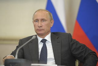 Russia's President Vladimir Putin chairs a session of the State Council Presidium in Voronezh