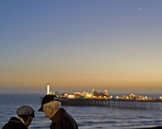 Old Couple Share A Moment grandpa grandma