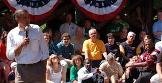 Barack Obama speaks in Eau Claire