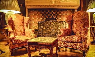 UTRECHT, NETHERLANDS - MAY 27, 2017: Luxury interior of Castle de Haar. It was built by the master of the Dutch Neo-Gothic Kuipe