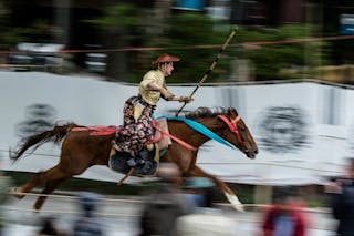 Mounted archery