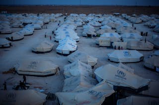 Winter is coming: Za'atari refugee camp, Jordan