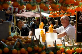 Orange shop juice