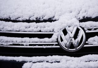 VW in the snow