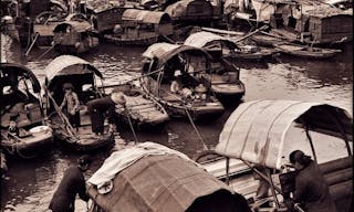 Fisher Families With Junks In Aberdeen Harbor, Hong Kong Island [c1946] Hedda Morrison