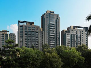 豪宅_公寓_Exterior high rise apartment building