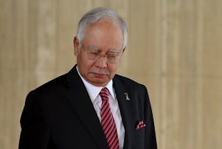 Malaysia's PM Najib is pictured during the 19th Annual Leaders Consultation at Nurul Iman Palace in Bandar Seri Begawan