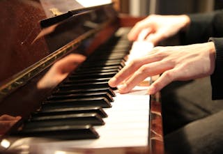 playing piano