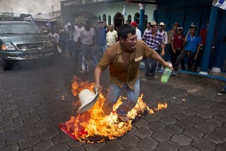 APTOPIX Nicaragua Canal Protest