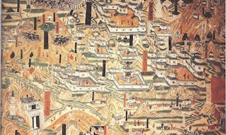 西域 A mural painting from Cave 61 at the Mogao Caves, Dunhuang, Gansu province, China, dated to the 10th century and depicting Ta