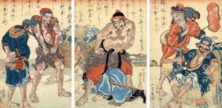 Kuniyoshi_Utagawa,_Suikoden_Triptych_The_Fishermen