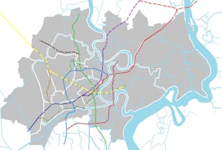 胡志明市捷運線預定圖