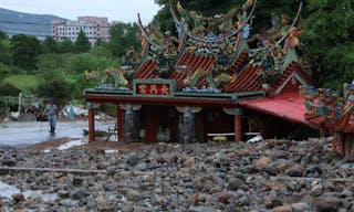 豪雨炸北海岸　金山長興宮遭土石淹沒