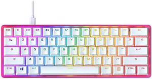 HyperX Alloy Origins 60 - Mechanical Gaming Keyboard - Ultra Compact 60% Form Factor - Linear Red Switch - Double Shot PBT Keycaps - RGB LED Backlit - NGENUITY Software Compatible - Pink