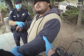 In this image taken from Alameda Police Department body camera video, Alameda Police Department officers attempt to take 26-year-old Mario Gonzalez into custody, April 19, 2021, in Alameda, Calif. The video goes on to show officers pinning Gonzalez to the ground during the arrest that ended in his death. (Alameda Police Department via AP)