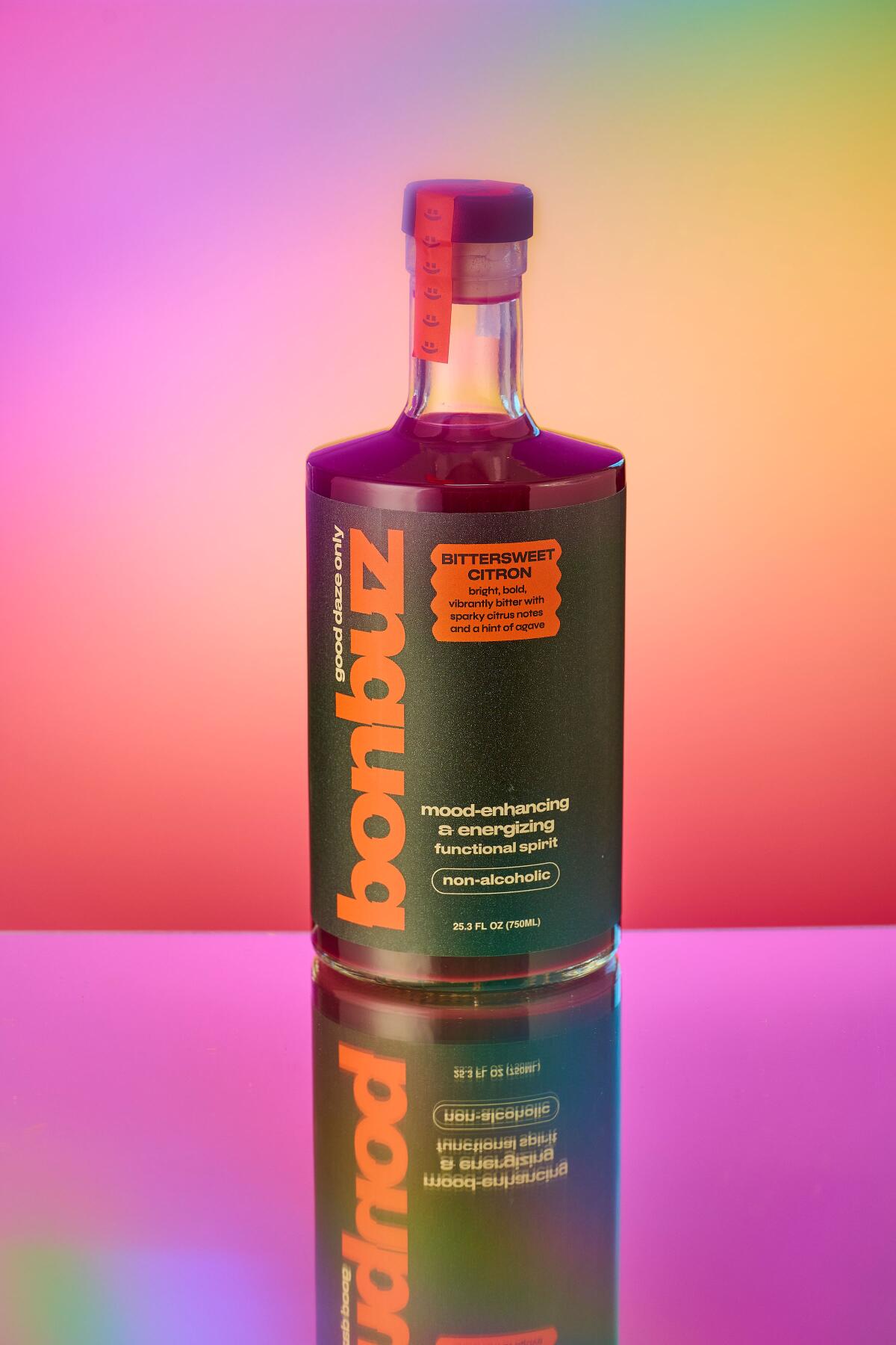 Bonbuz Bittersweet Citron, a non-alcoholic spirit with citrus, ginger and gentian.