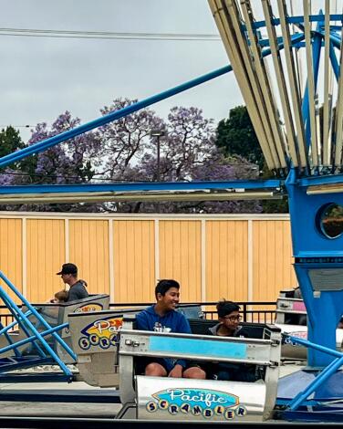 A view of the Pacific Scrambler at Knott's Berry Farm.