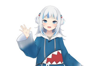Gawr Gura is a virtual YouTuber, or VTuber, that will be a part of a promotion during Friday's game at Dodger Stadium.